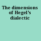 The dimensions of Hegel's dialectic