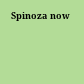 Spinoza now