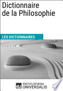 Dictionnaire de la philosophie : les dictionnaires.