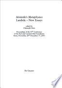 Aristotle's metaphysics lambda : new essays : proceedings of the 13th conference of the Karl and Gertrud-Abel Foundation Bonn, November, 28th-December 1st, 2010 /