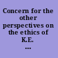 Concern for the other perspectives on the ethics of K.E. Løgstrup /