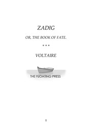 Zadig : or the book of fate /