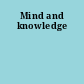 Mind and knowledge