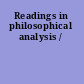 Readings in philosophical analysis /
