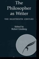 The Philosopher as writer : the eighteenth century /