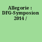 Allegorie : DFG-Symposion 2014 /