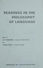 Readings in the philosophy of language /