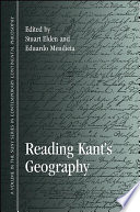 Reading Kant's Geography