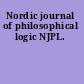 Nordic journal of philosophical logic NJPL.