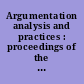 Argumentation analysis and practices : proceedings of the Conference on Argumentation 1986 /