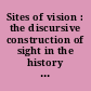 Sites of vision : the discursive construction of sight in the history of philosophy /