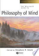 The Blackwell guide to philosophy of mind