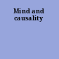 Mind and causality