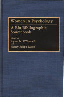 Women in psychology : a bio-bibliographic sourcebook /