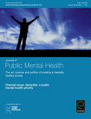 Dementia : a public mental health priority.