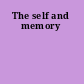 The self and memory