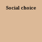 Social choice