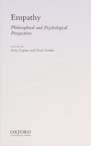 Empathy : philosophical and psychological perspectives /