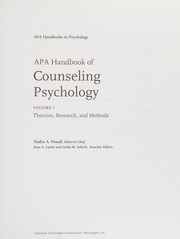APA handbook of counseling psychology /