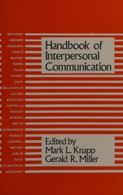 Handbook of interpersonal communication /