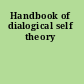 Handbook of dialogical self theory