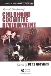 Blackwell handbook of childhood cognitive development /