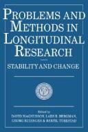 Problems and methods in longitudinal research : stability and change /