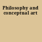 Philosophy and conceptual art