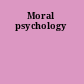 Moral psychology