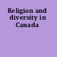 Religion and diversity in Canada