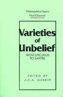 Varieties of unbelief : from Epicurus to Sartre /