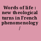 Words of life : new theological turns in French phenomenology /