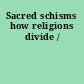 Sacred schisms how religions divide /