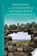 Religion as a category of governance and sovereignty /