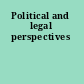 Political and legal perspectives