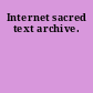 Internet sacred text archive.