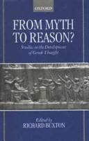 From myth to reason? : studies in the development of Greek thought /
