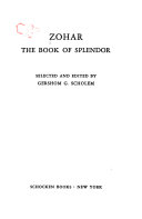 Zohar : the Book of splendor /