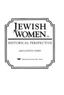 Jewish women in historical perspective /