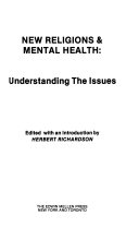 New religions & mental health : understanding the issues /