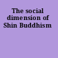 The social dimension of Shin Buddhism
