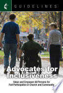 Guidelines advocates for inclusiveness : value and empower all persons for full participation in church and community /