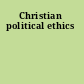 Christian political ethics