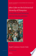 John Colet on the ecclesiastical hierarchy of Dionysius : a new edition and translation with introduction and notes /