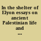In the shelter of Elyon essays on ancient Palestinian life and literature in honor of G.W. Ahlstrom /
