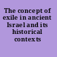 The concept of exile in ancient Israel and its historical contexts