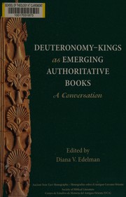 Deuteronomy-Kings as emerging authoritative books : a conversation /