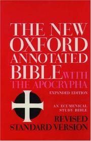 The new Oxford annotated Bible with the Apocrypha : Revised standard version, containing the second edition of the New Testament and an expanded edition of the Apocrypha /