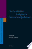 Authoritative scriptures in ancient Judaism