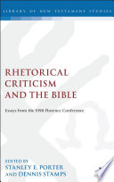 Rhetorical criticism and the Bible /